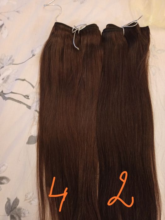 Естествена коса за удължаване- дълга 60 см . Индийска