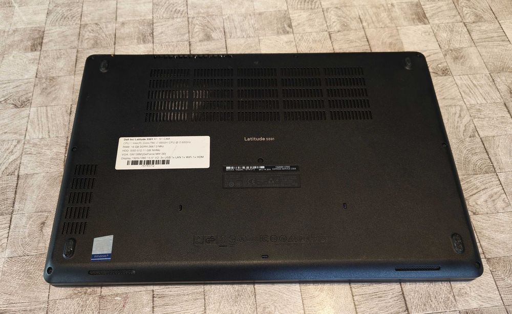 Dell Latitude 5591 | Intel Core i7-8850H | 16GB RAM | 512GB NVMe SSD | NVIDIA MX130 | 15.6" FHD