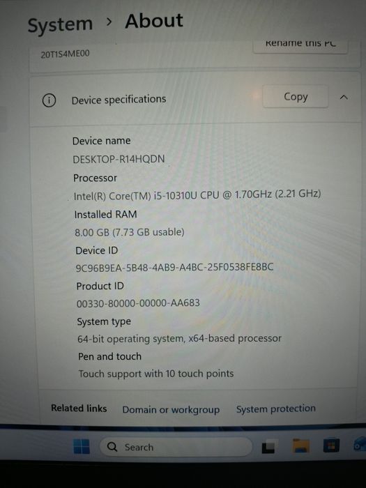 Leptop lenovo  ThinkPad