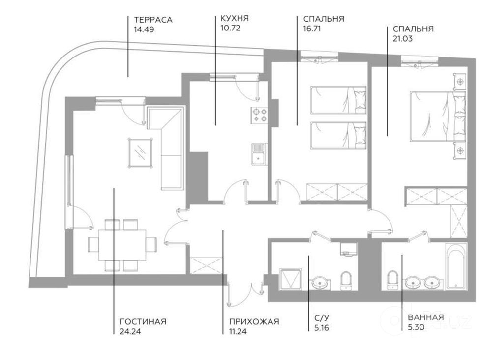 Своя уютная 4-комнатная квартира! Истикбол: Эфенди, Ц-1, школа 145