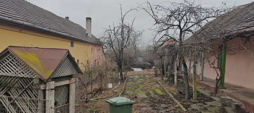 Teren intravilan cu casă de vânzare - Comuna Giarmata (Central)