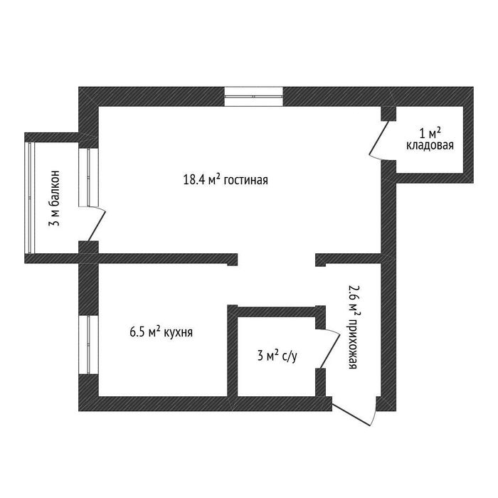 1 комнатная в самом центре