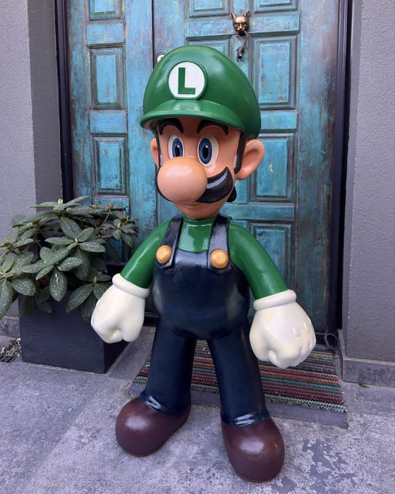 Luigi – statuetă decorativă printată 3D si pictata manual, dimensiune mare