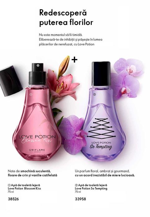 Set Parfum Love Potion So Tempting + Love Potion Blossom Kiss Oriflame