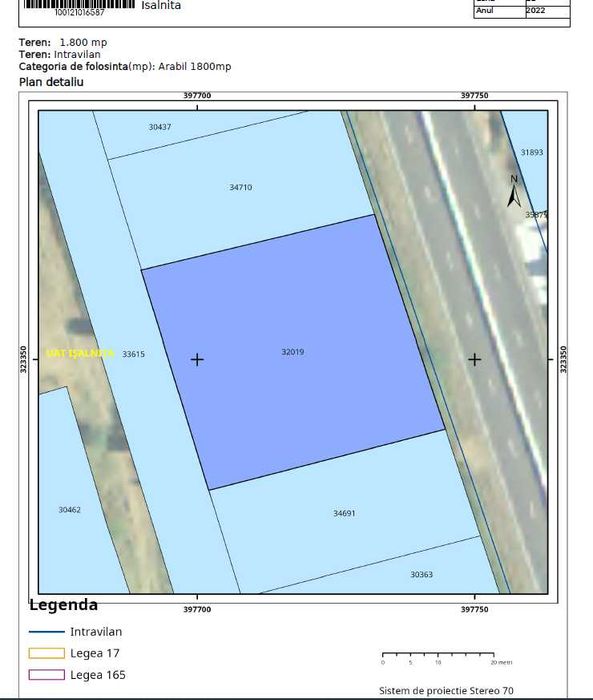 Teren Intravilan Isalnita DE70/79, zona Rompetrol, Viking , Urbanism