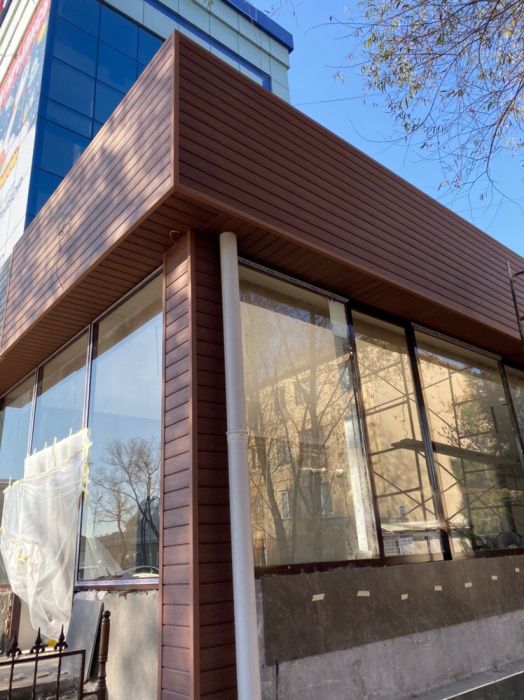 Фасад и пол из дпк