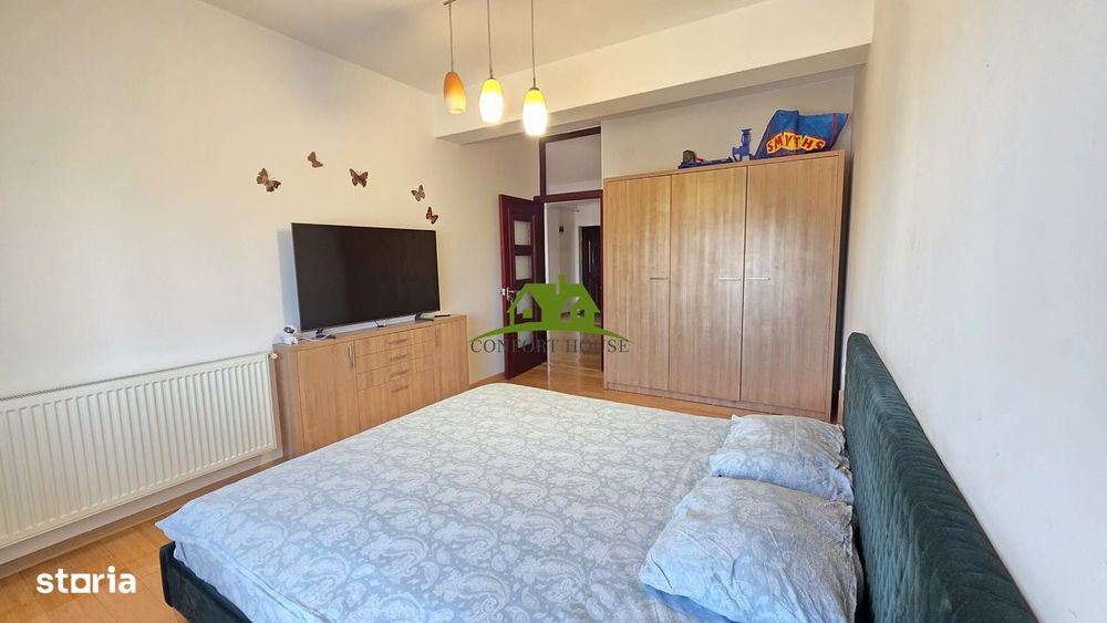 AP. 95mp la Et.2 cu 3 camere si 2 balcoane -complet utilat-zona Nord