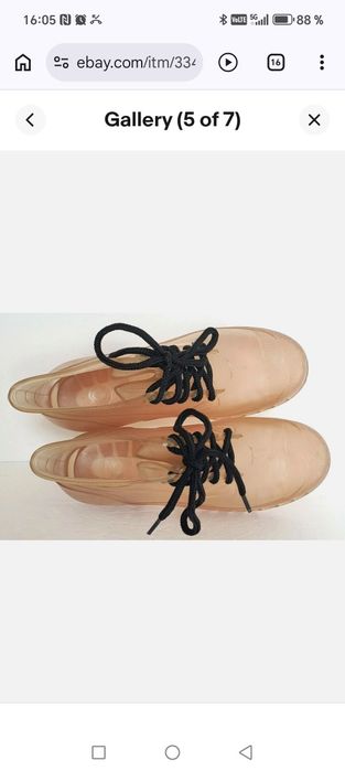 Cizme botine ploaie transparente 40
