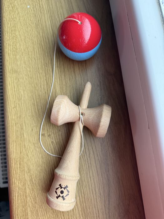 KENDAMA USA , lemn natural