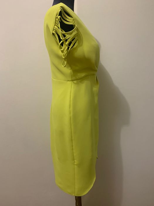 Нова Официална, елегантна рокля, цвят Лайм, марка Seres