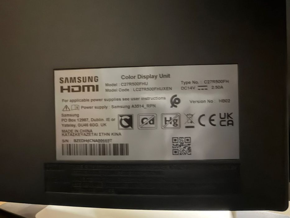 Монитор Samsung 27” извит