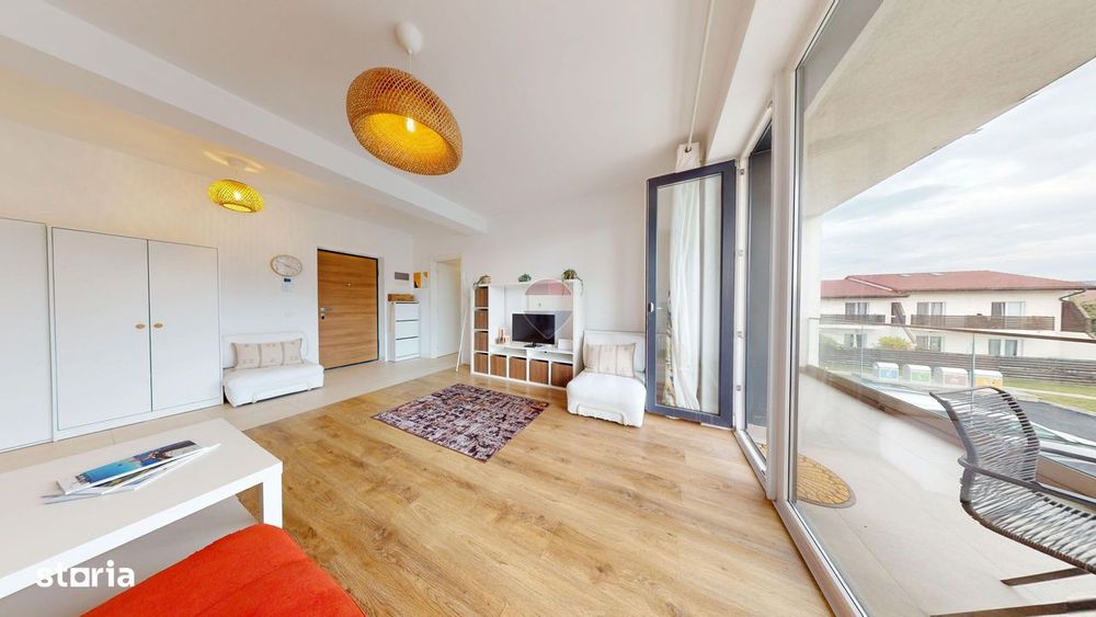 Apartament cu 2 camere de închiriat în UNO Brașov | Balcon generos