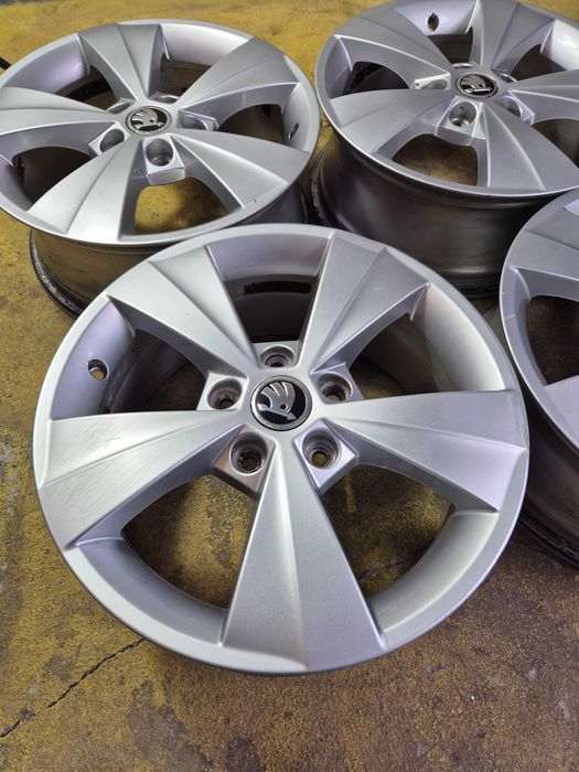 4 Jante Aliaj 5x112 16'' OEM Skoda Octavia Superb Karoq Yeti