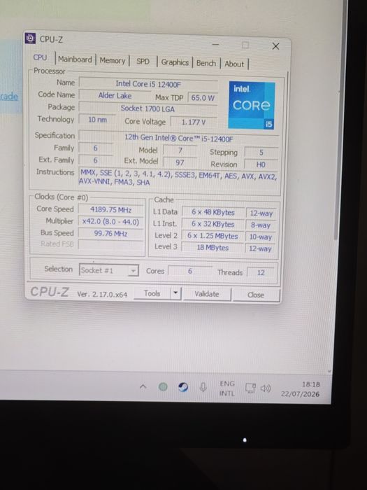 I5 12400f+ placa de baza h610 ddr5