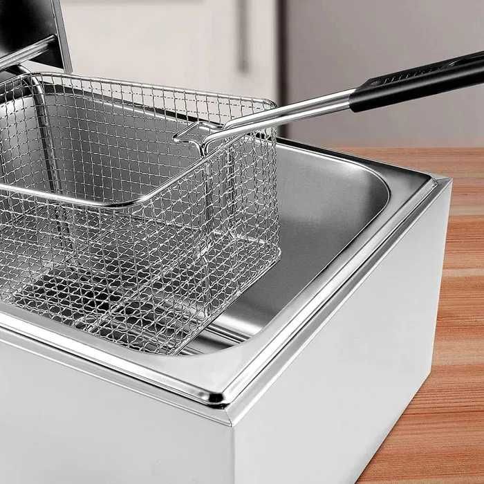 Friteuza electrică inox de 6 litri 2500W NOU