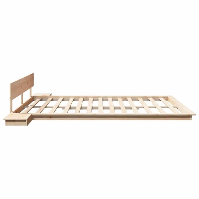Cadru pat lemn 180x200 + 2 noptiere. NOU
