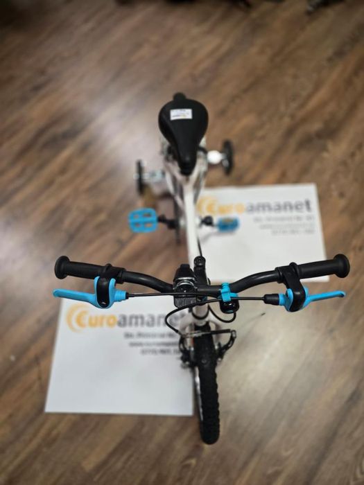 Bicicleta BTWIN 16 inch 4-6 ani DISCOVER 100 Alb Copii -P-