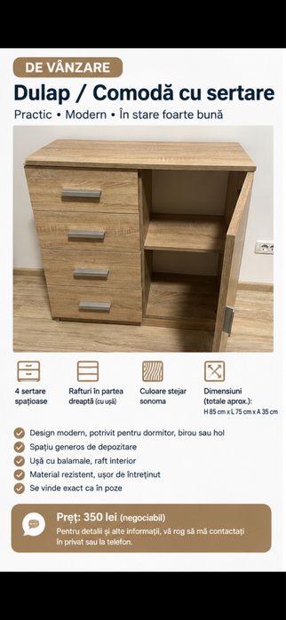 Vând doua  comode  jysk