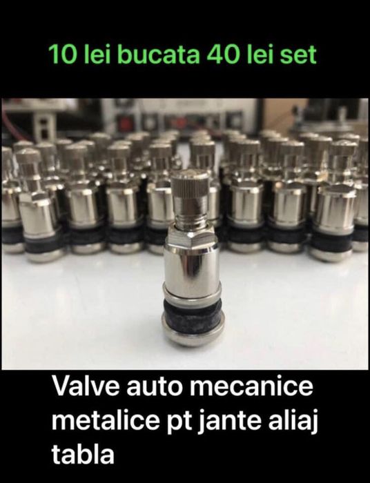 Valve mecanice metalice auto moto utilitare 10 lei buc