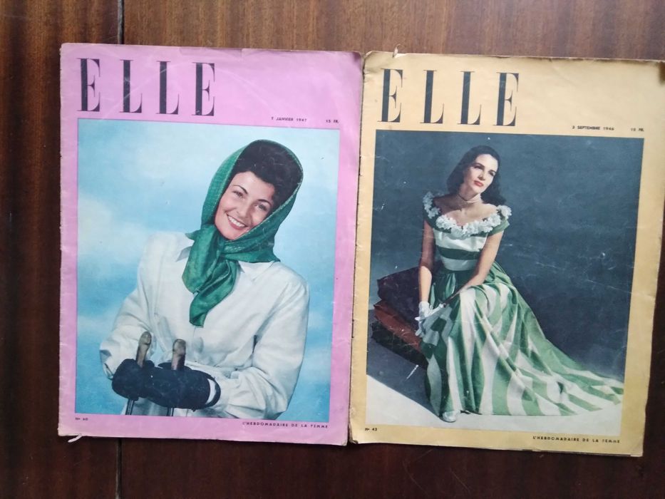 Стари френски женски и английски списания: ELLE, 1946 Marie Claire 1938 и др.