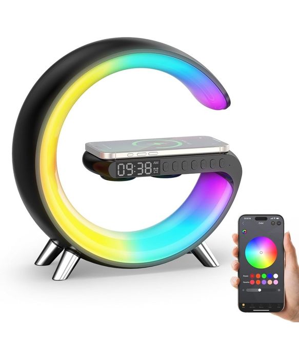 Ceas cu alarma si incarcator telefon, Smiling Shark