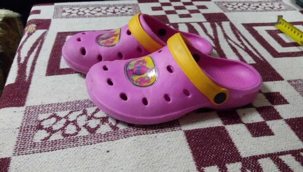 Детски кроксове розови, джапанки №32 - 33 стелка 22см