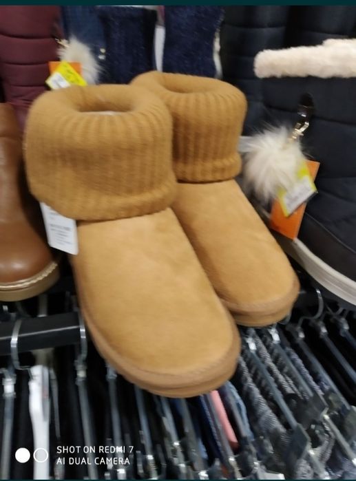 Фирменные UGG угги из натуральной кожи и меха.Р 34-36