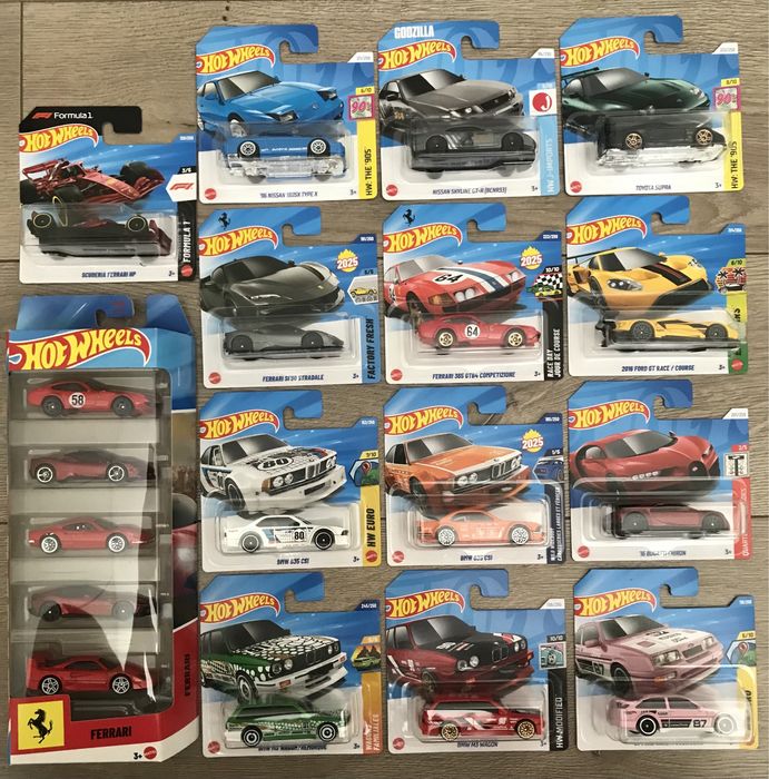 Hot wheels колички Ferrari bmw nissan ford supra hotwheels matchbox