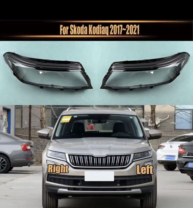 sticla far skoda kodiaq 2017-2021