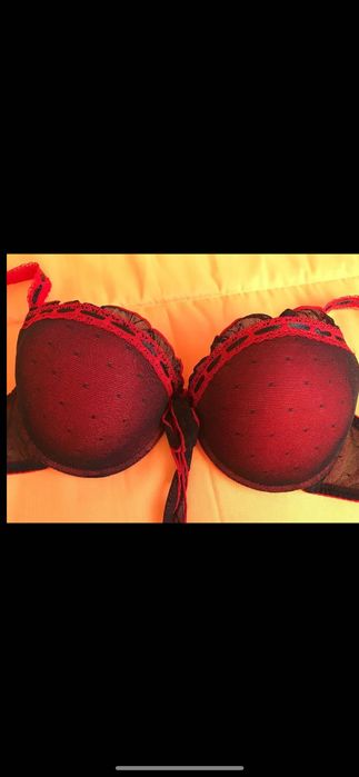 Луксозни сутиени дантела червен със микро мрежичка черна лукс и тигров