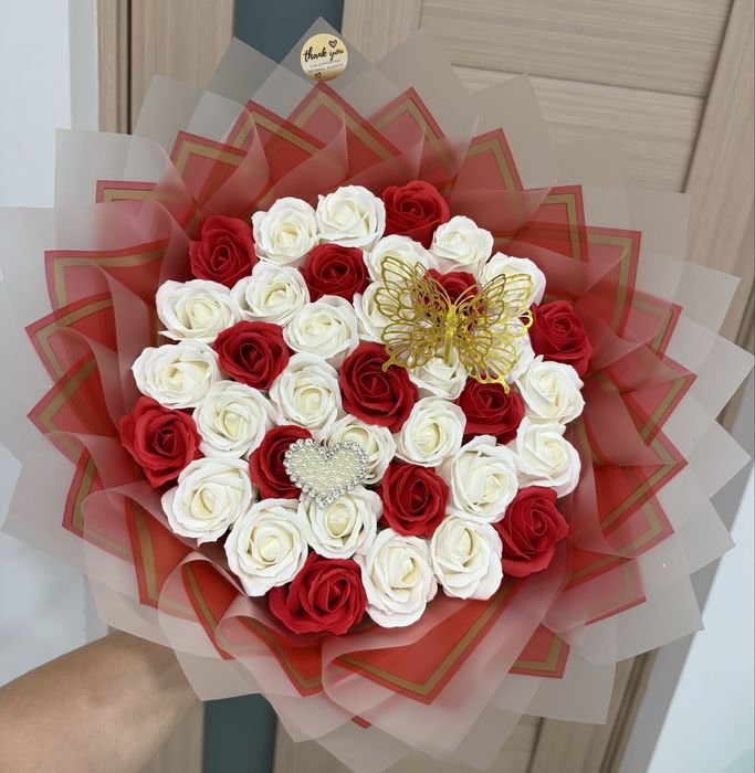 Buchet cu trandafiri de sapun