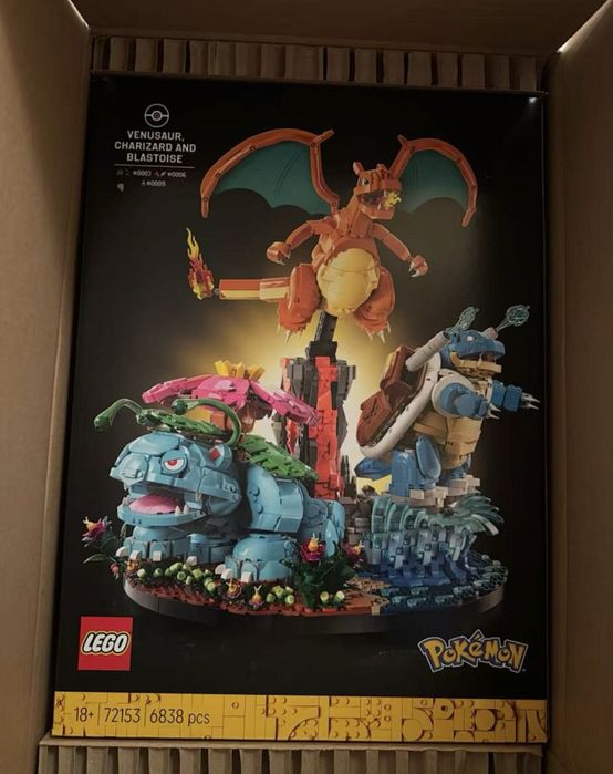Lego Charizard, Venusaur si Blastoise