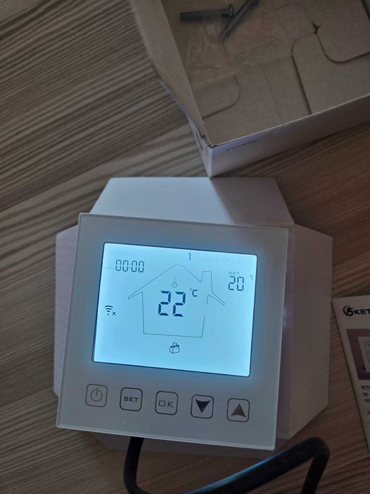 Termostat Smart KETOTEK WiFi 3A, Încălzire în Pardoseală, Alexa/Tuya