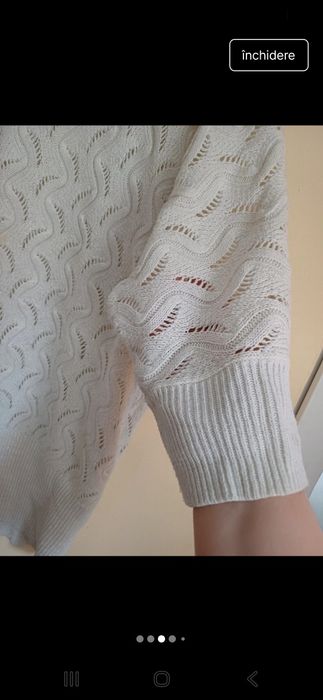 Bluză lungă tricotata cu lurex