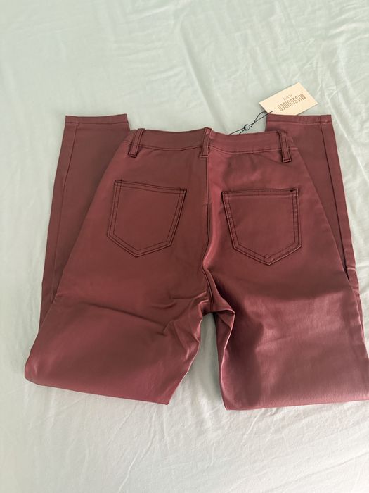 2x pantaloni imitatie de piele