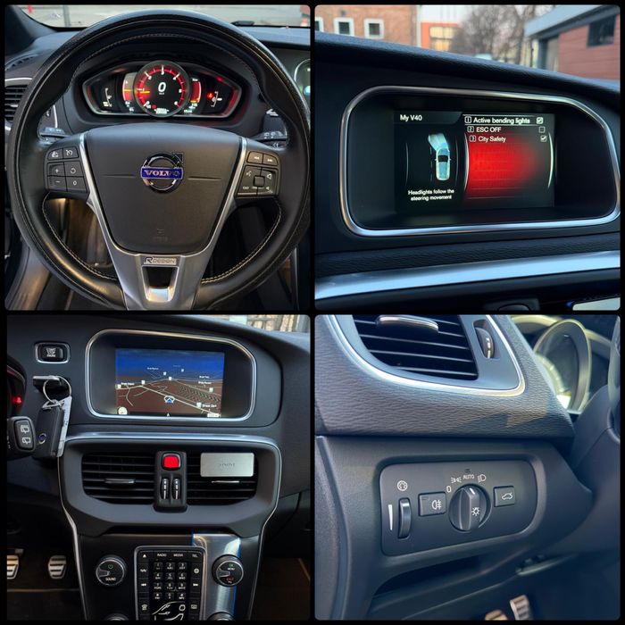 Volvo - V40 / 2.0d /  R design / Napa/ 2016 / Euro 6 / Cockpit / Navi