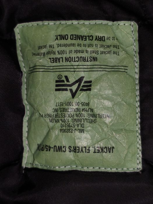 Alpha industries CWU-45