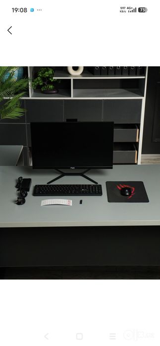 Monoblok 24 dyuym, i5 2500, DDR3 8 GB, SSD 256, qo'shimcha klaviatura