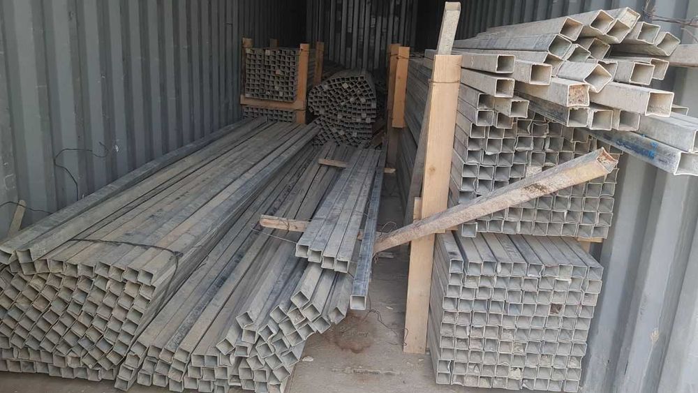 Срочно! продаются стальной профиль, оцинкованные 50Х50Х2,5 мм Б/У