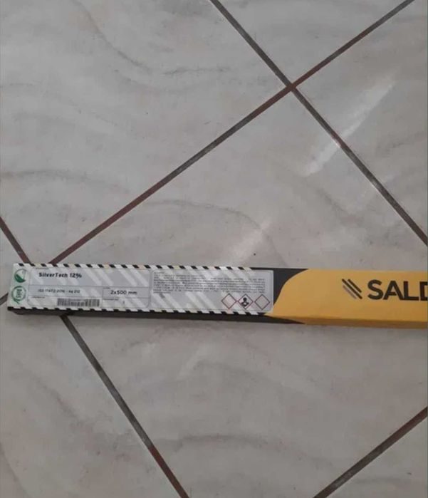 Aliaj lipire argint 12% Saldflux SilverTech 2x500 mm (1 kg) – Nou / Sigilat