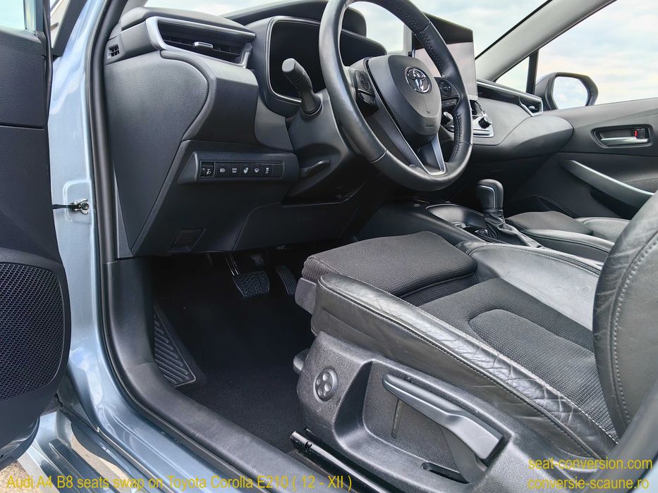 Sistem adaptare scaune de Audi A4 B8 pe Toyota Corolla E210 (12 / XII)