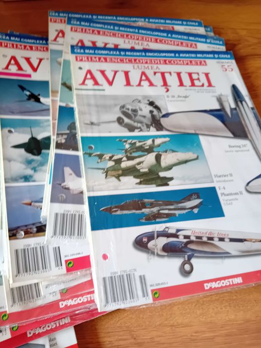 Colectie Lumea aviatiei, nr. 1-55