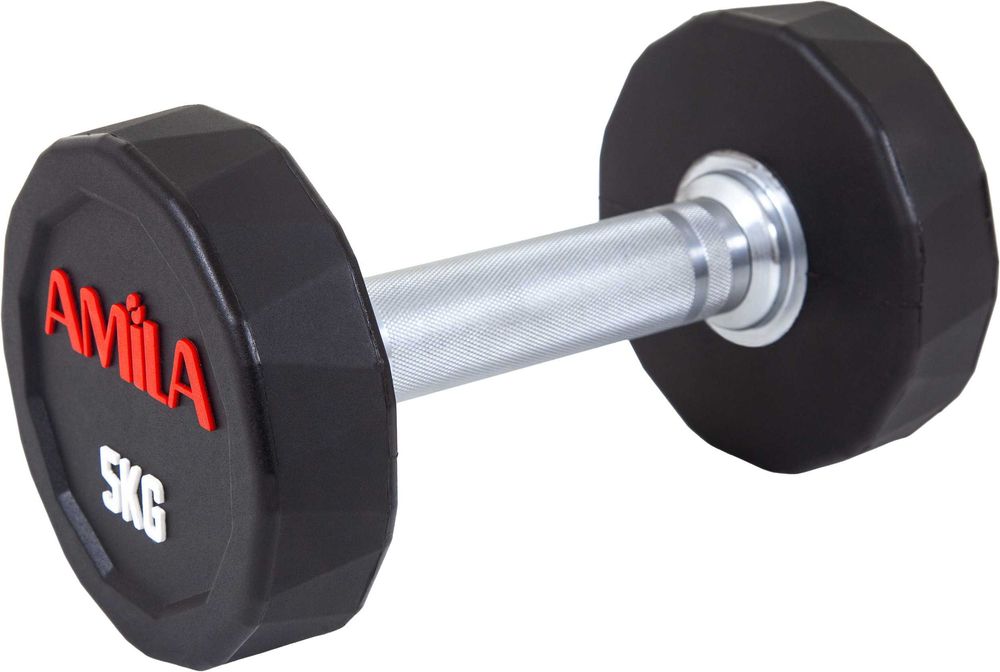 Сет Дъмбели Amila PU Series, 5 кг - 35 кг, Фитнес Гири 12 чифта