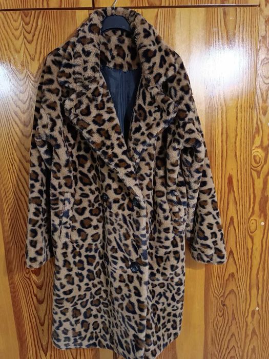Палто с леопардова шарка
