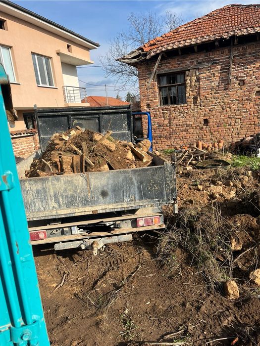 Услуги с мини багер и самосвал