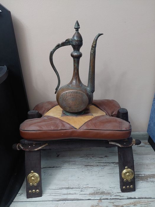 Продовам турски османски гравиран бакърен ибрик