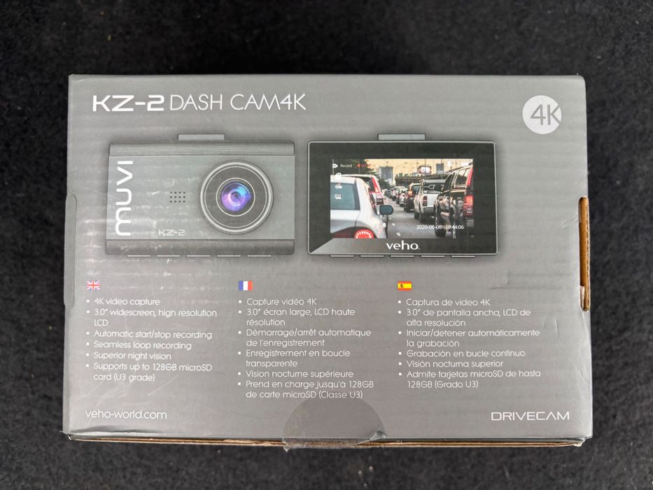 Автомобилен DVR Veho Muvi KZ-2 Drivecam 4K, 3840x2160px