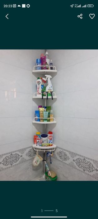 Уголок для ванной комнаты стилаж подставка