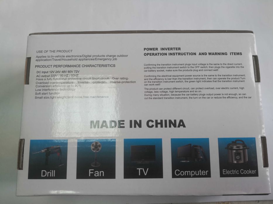 Invertor tensiune 12 V 1000 W