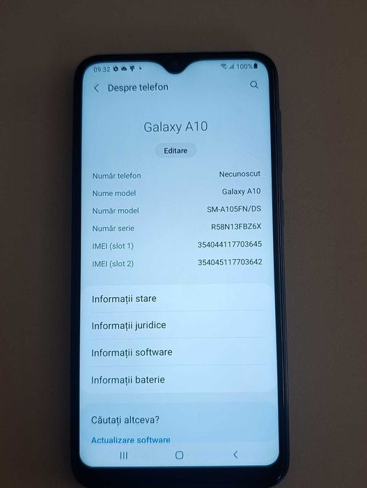 Vand telefon Samsung Galaxy A10 sh